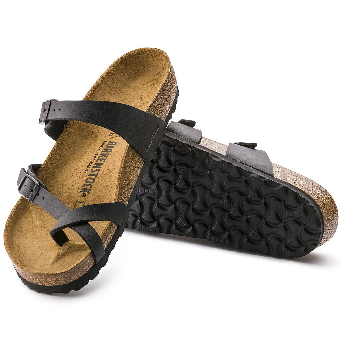 Sandalia Mayari Tipo Pata de Gallo con Correa Ajustable Negro Birkenstock