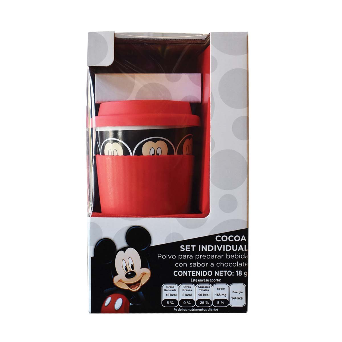 Termo de Ceramica Individual Mickey Y Minnie con Cocoa