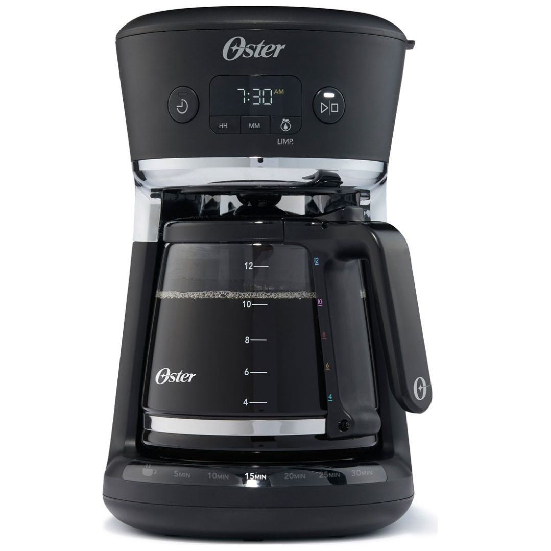 Cafetera Programable para 12 Tazas Sistema Colores Oster