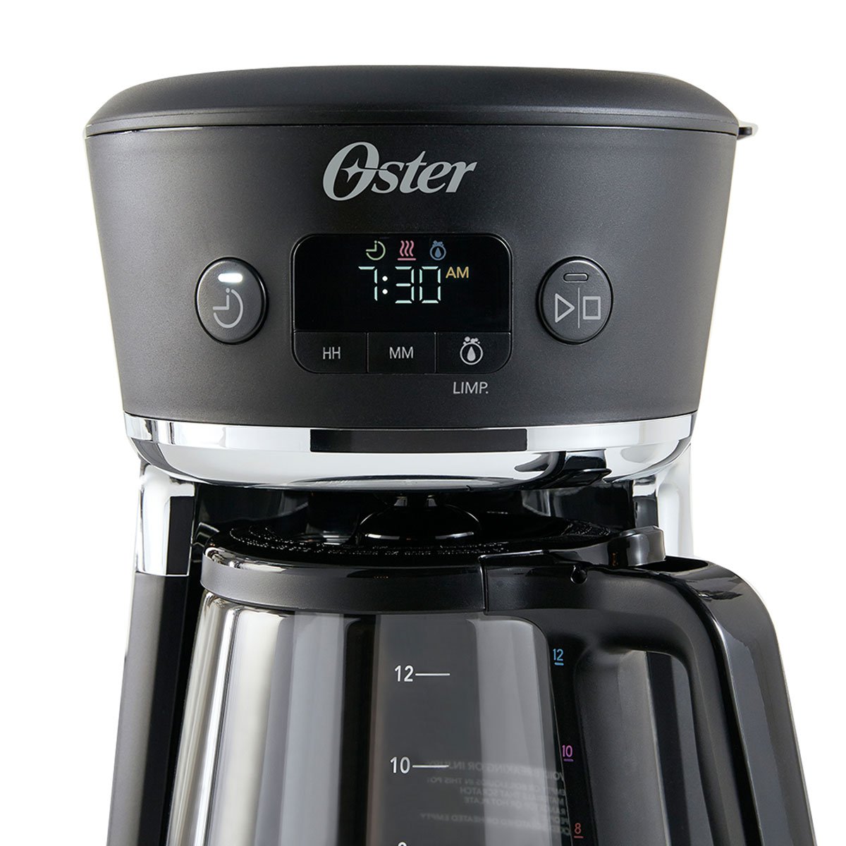 Cafetera Programable para 12 Tazas Sistema Colores Oster