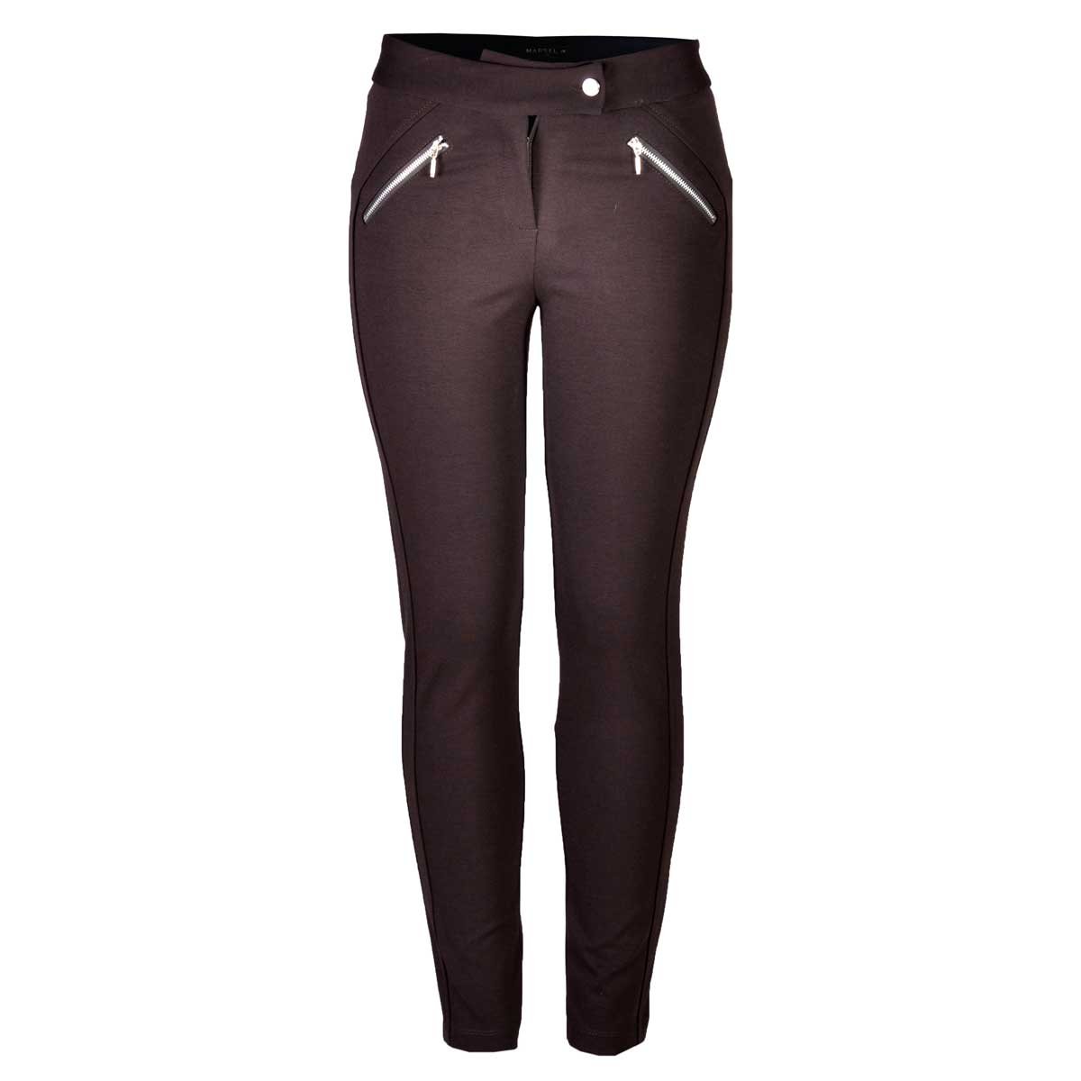 Legging con Cierres Café Marsel para Mujer