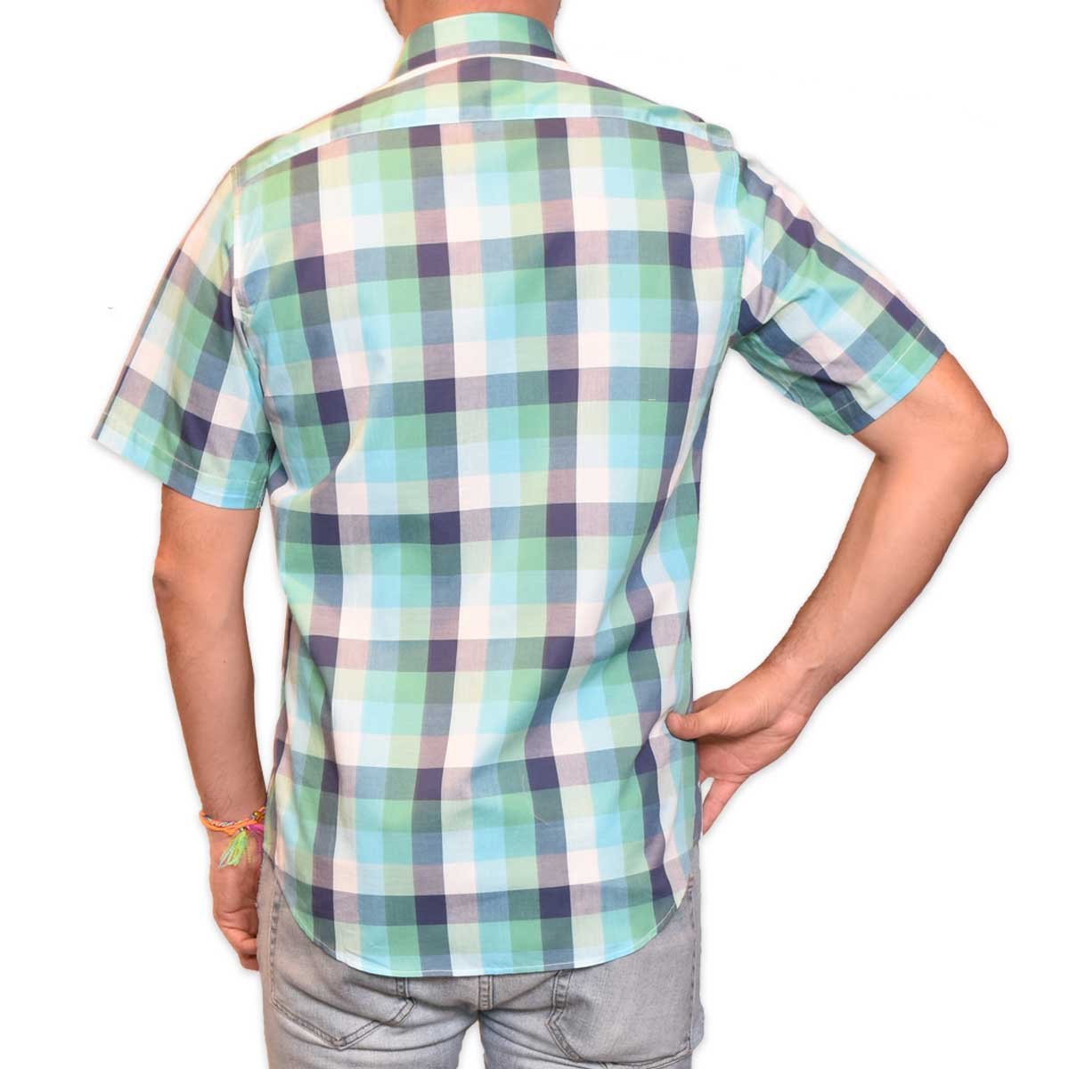 Camisa Verde Manga Corta J. Opus para Caballero