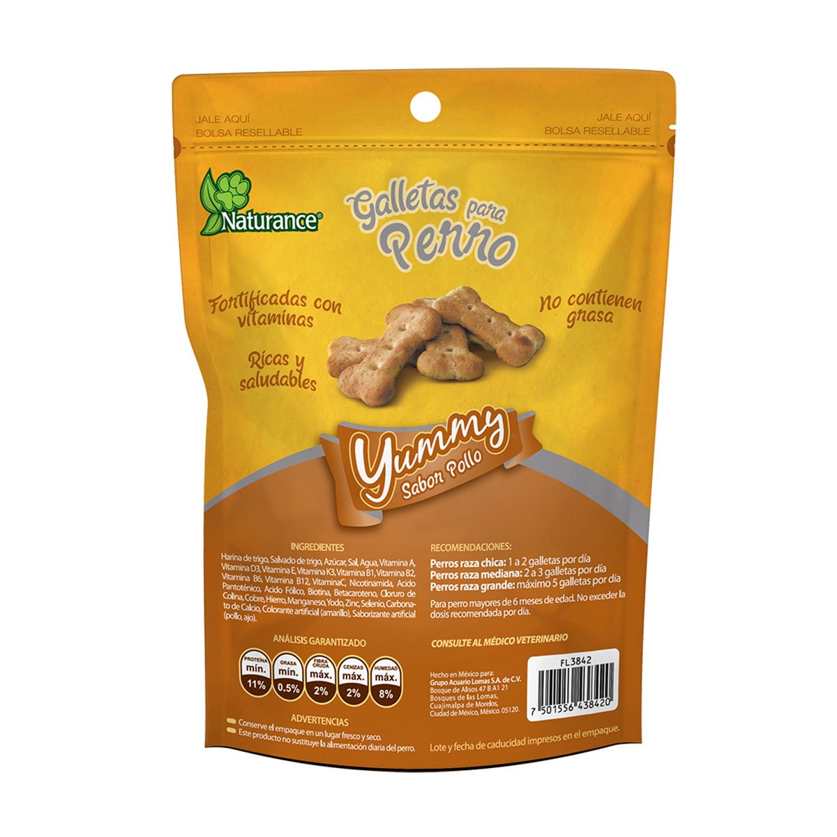 Naturance Yummy Chicken 100Grs Acuario Lomas