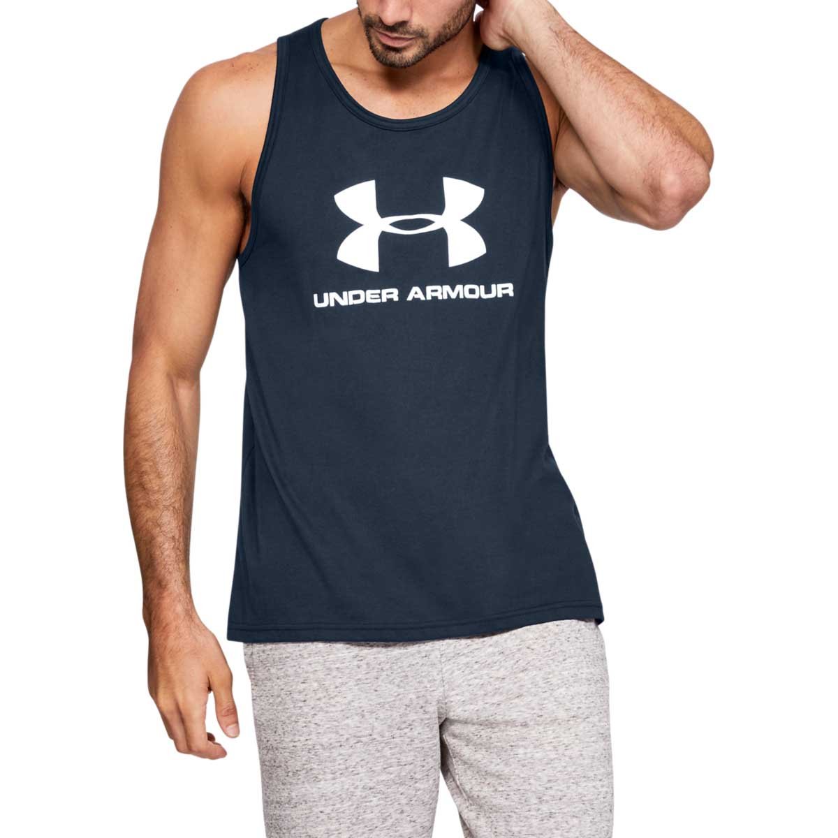 Playera Sin Manga Azul Under Armour - Caballero