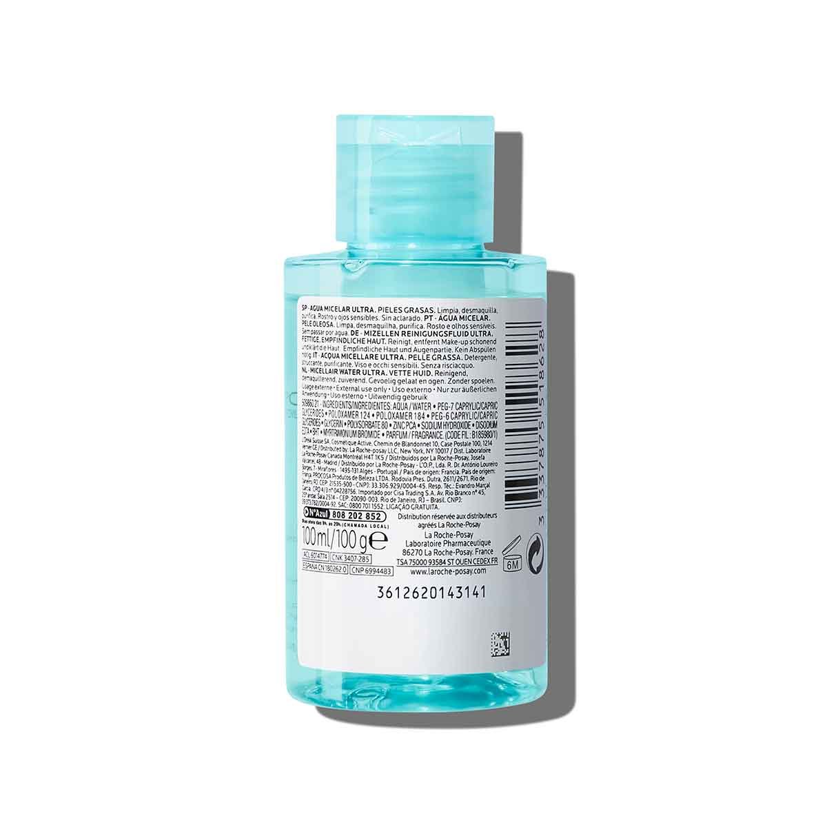 La Roche Posay Effaclar Agua Micelar Purificante Piel Grasa 100Ml