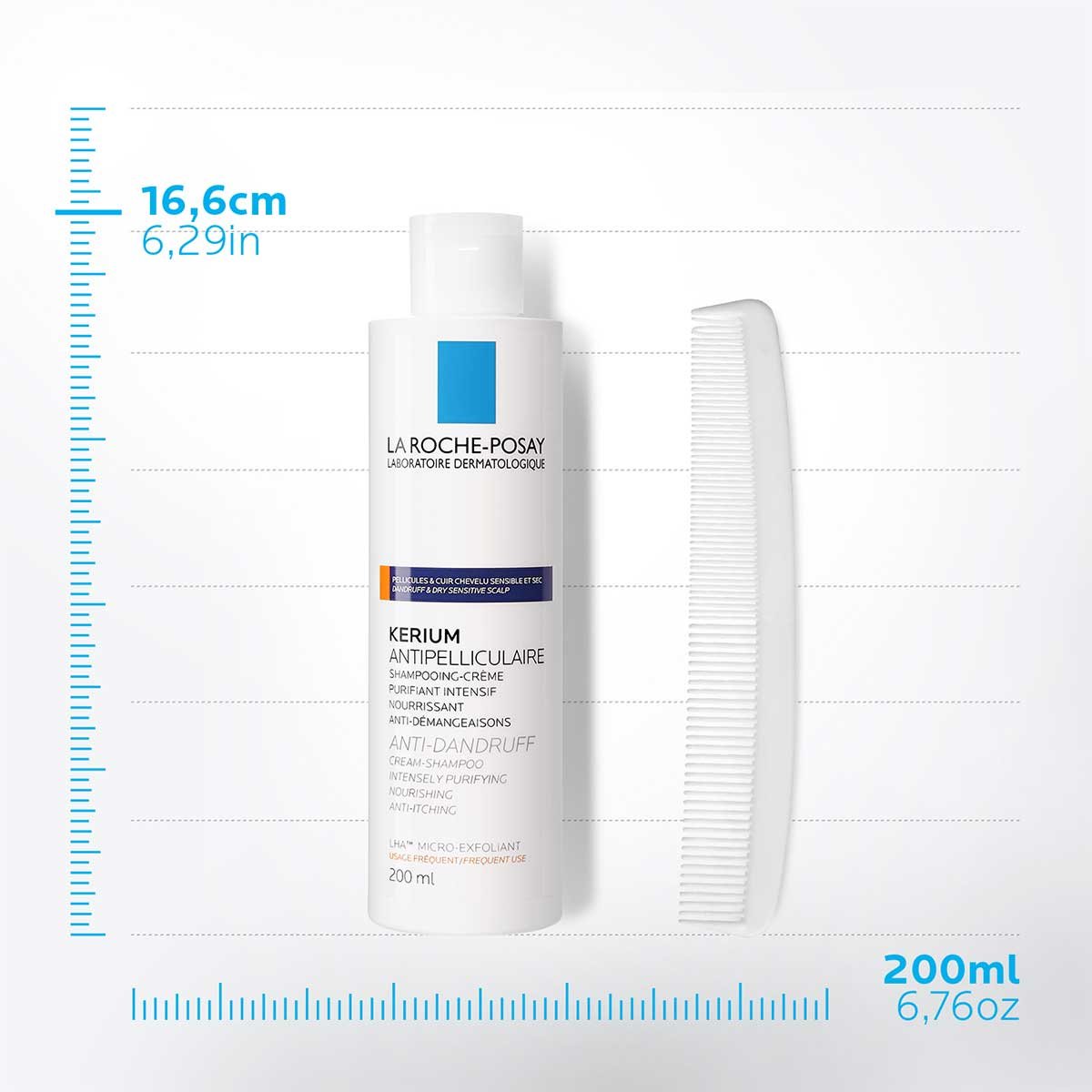 La Roche Posay Shampoo Kerium para Caspa Seca 200Ml