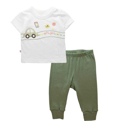 Conjunto Playera Y Pantalón Verde para Bebé Baby Creysi