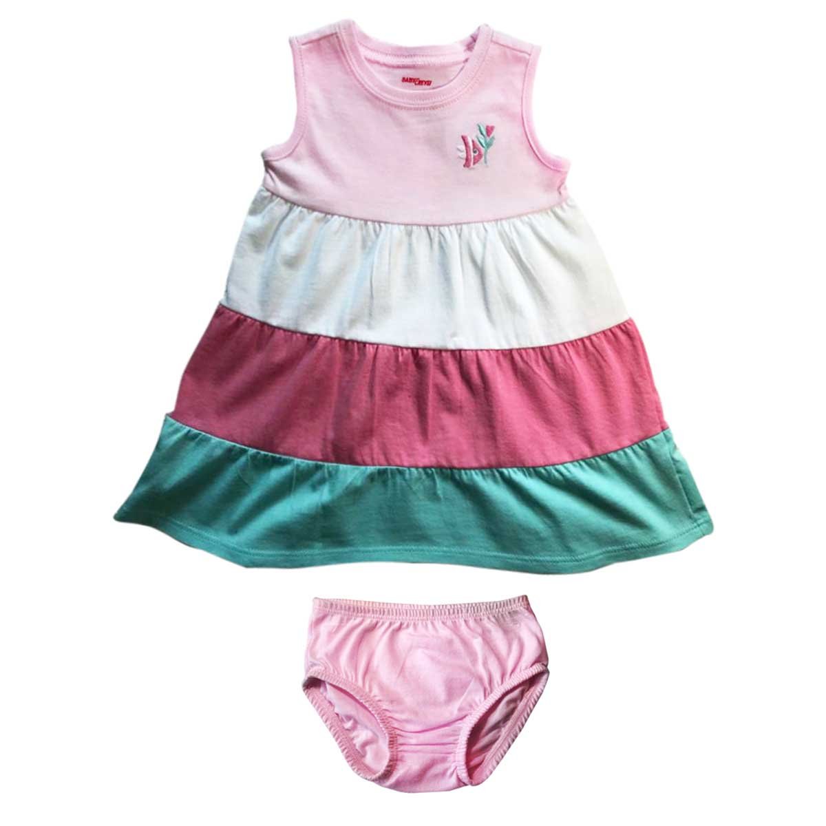 Vestido con Calzón Rosa Baby Creysi para Bebé