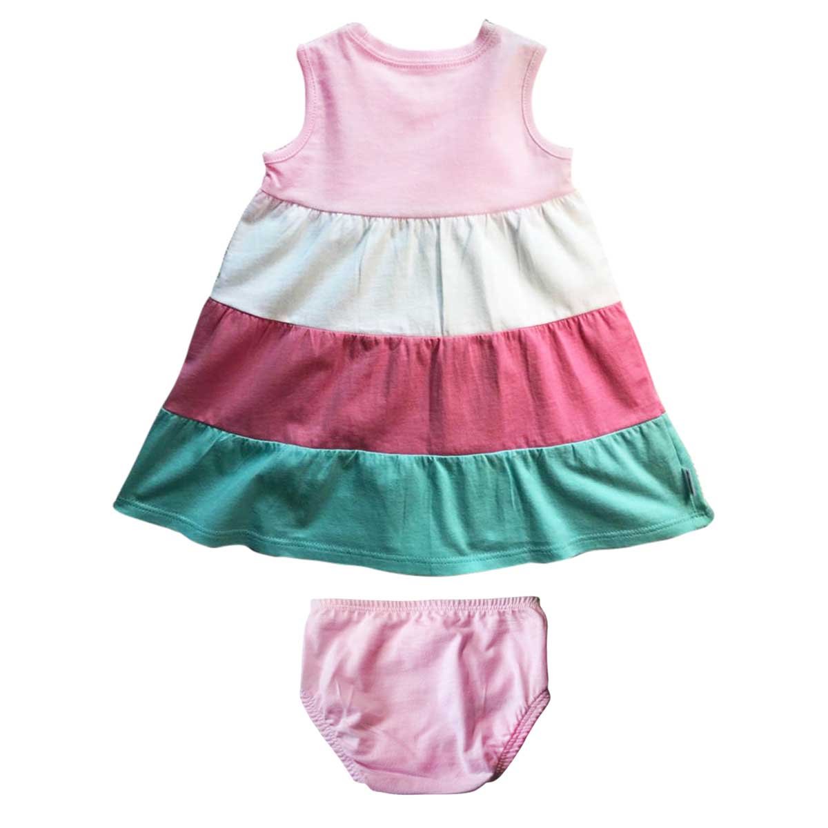 Vestido con Calzón Rosa Baby Creysi para Bebé