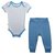 Conjunto Pañalero Y Pantalón Azul para Bebé Baby Creysi