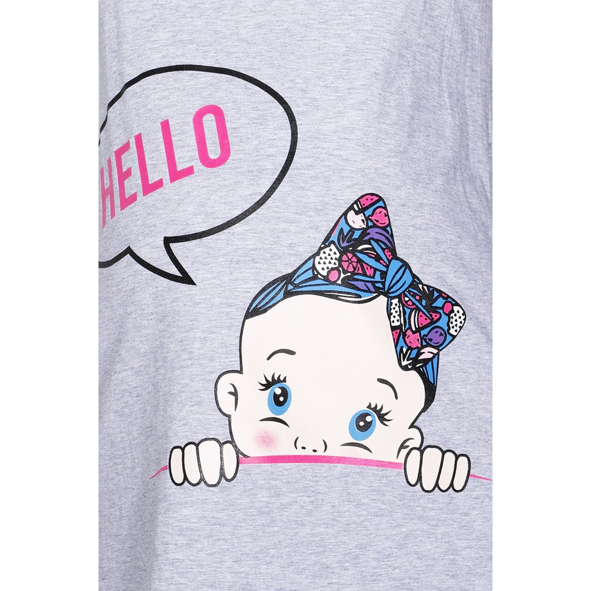 Playera para Mujer Estampado al Frente Hello Mama Mia