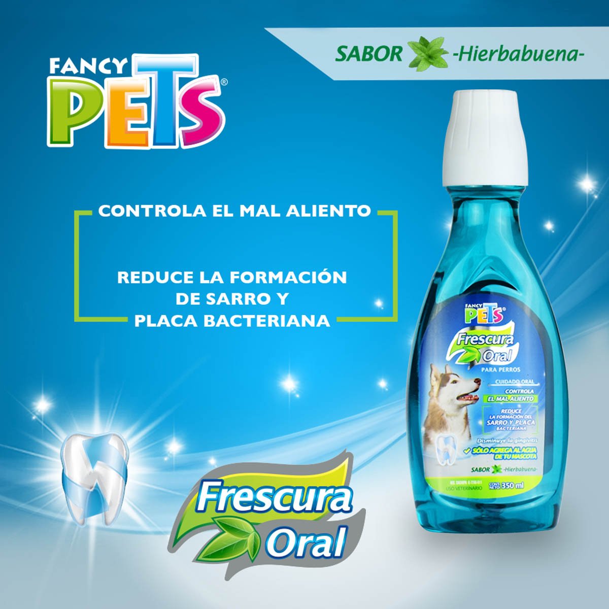 Refrescante de Aliento 350 Ml para Perro