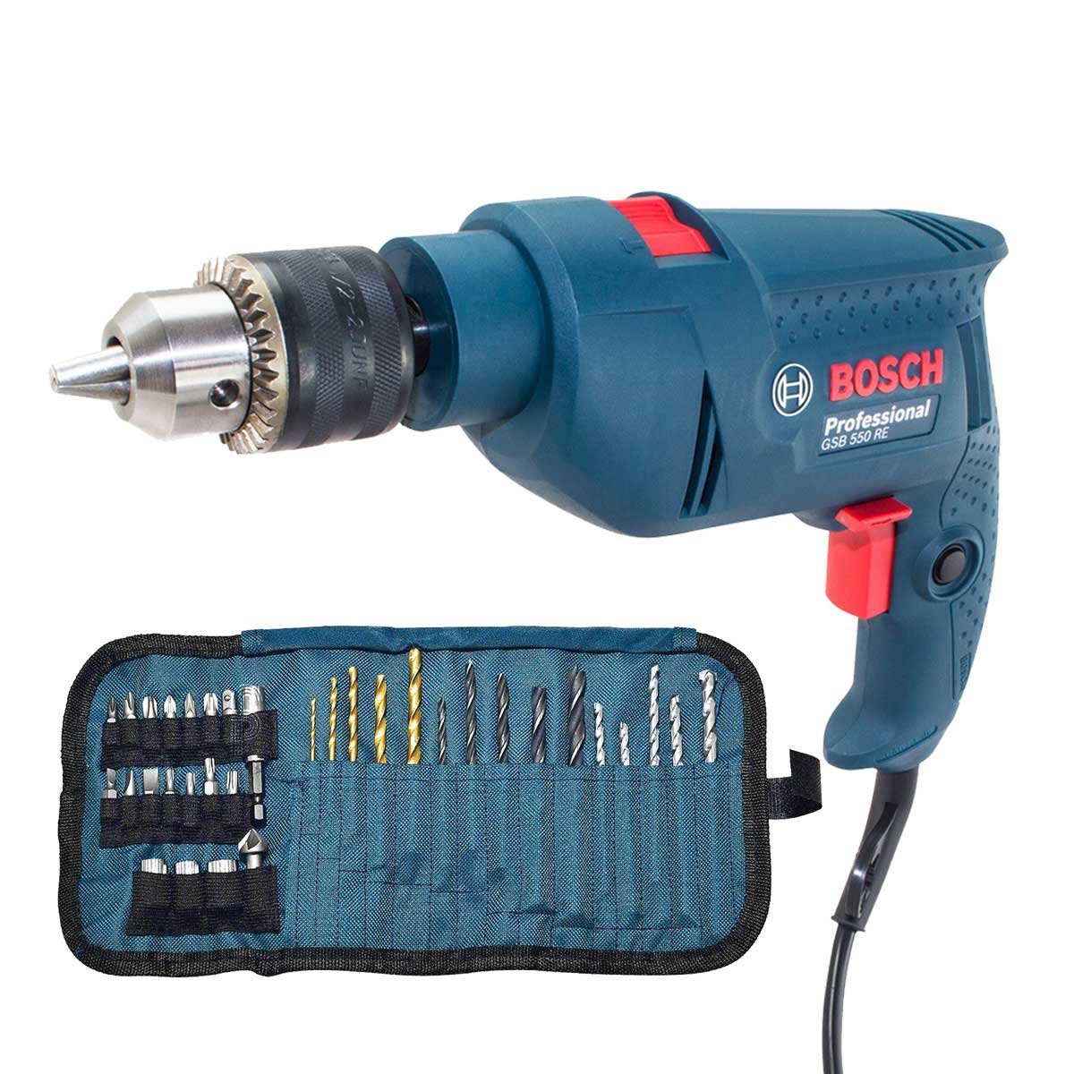 Combo Rotomartillo Y 34 Accesorios Bosch