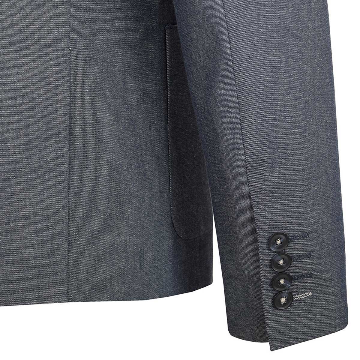 Saco de Vestir para Caballero con Strech Azul Medio Bruno Magnani