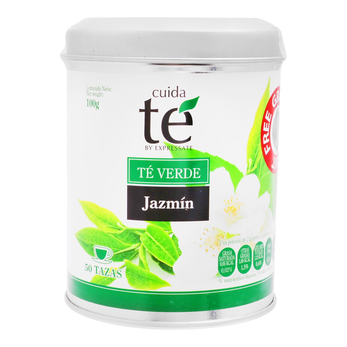 Té Verde Y Jazmin en Lata Cuidate 100 Grs Alpont Gourmet