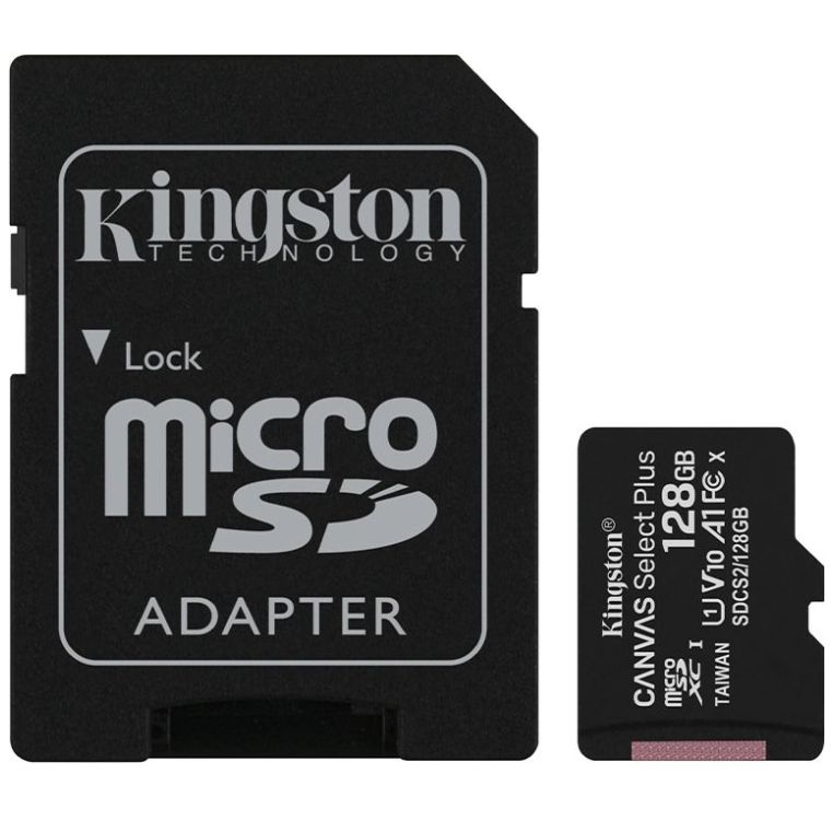 Kit de Adaptador y Micro Sd C10 Plus 128Gb Kingston