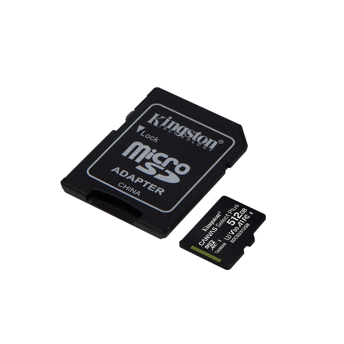 Kit de Adaptador y Micro Sd C10 Plus 512Gb Kingston