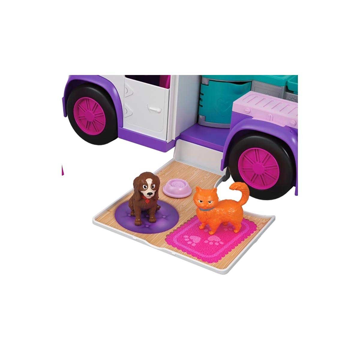Polly Pocket! Hospital Móvil de Animalitos Mattel