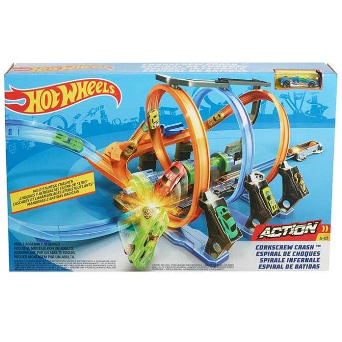 hot wheels espiral de choques precio