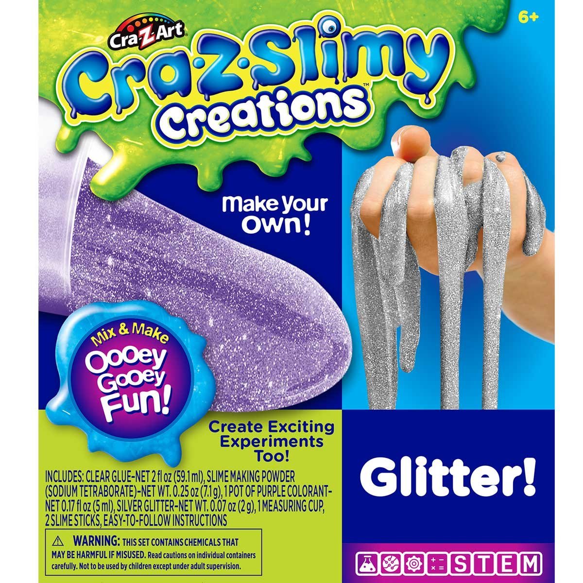 Slime Crazslimy Kit Glitter