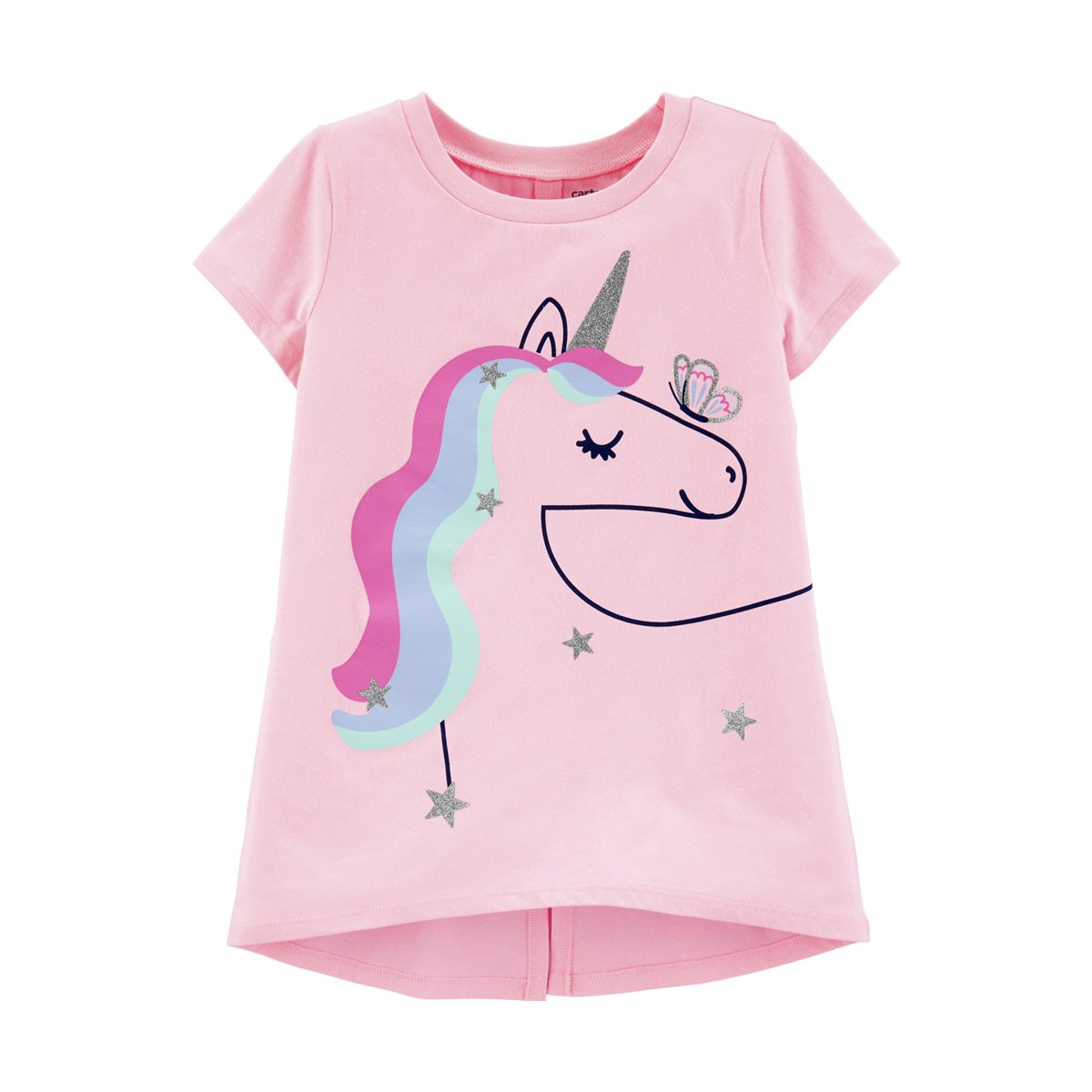 Playera Rosa de Unicornio para Niña Carters