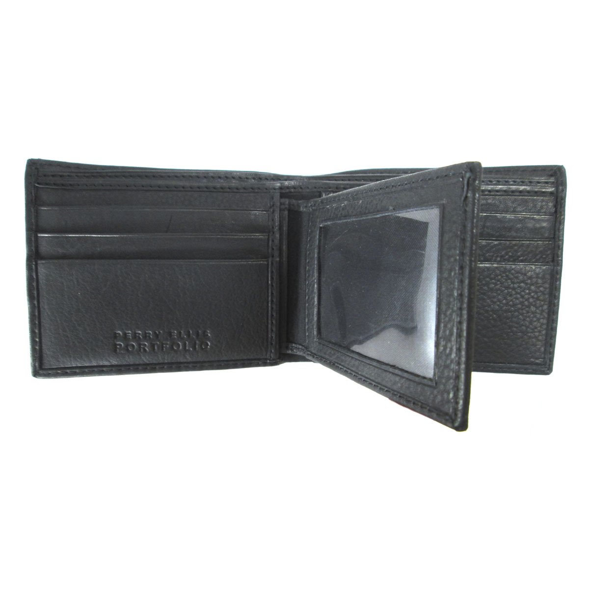Wallet Cartera De Hombre Perry Ellis Billetera Negro Perry Ellis