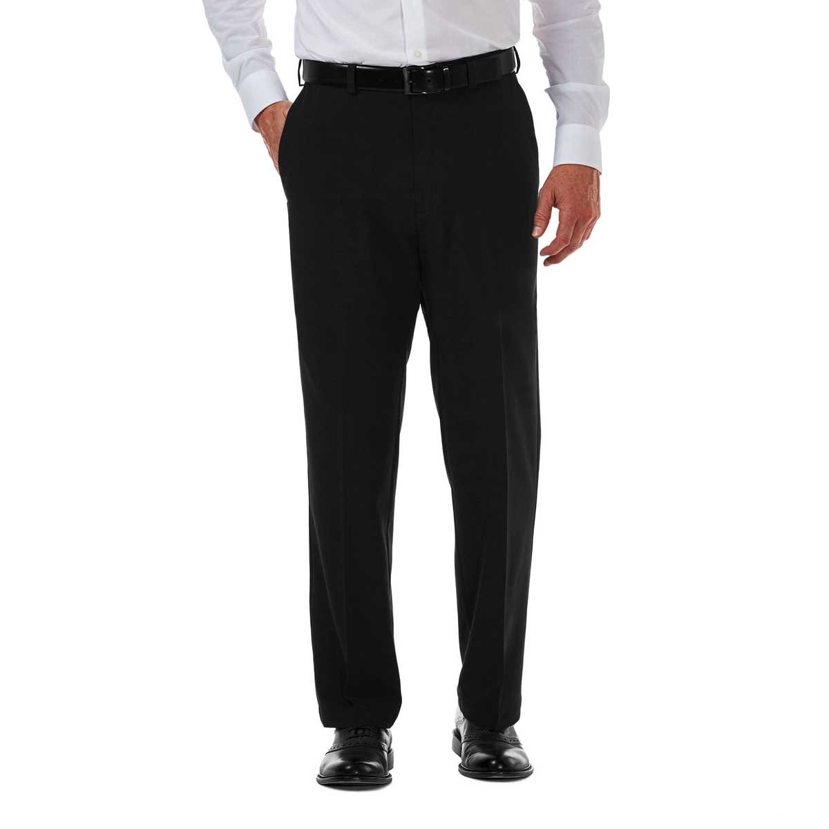 Pantalón Haggar Negro Cool 18 Pro Classic Fit para Hombre