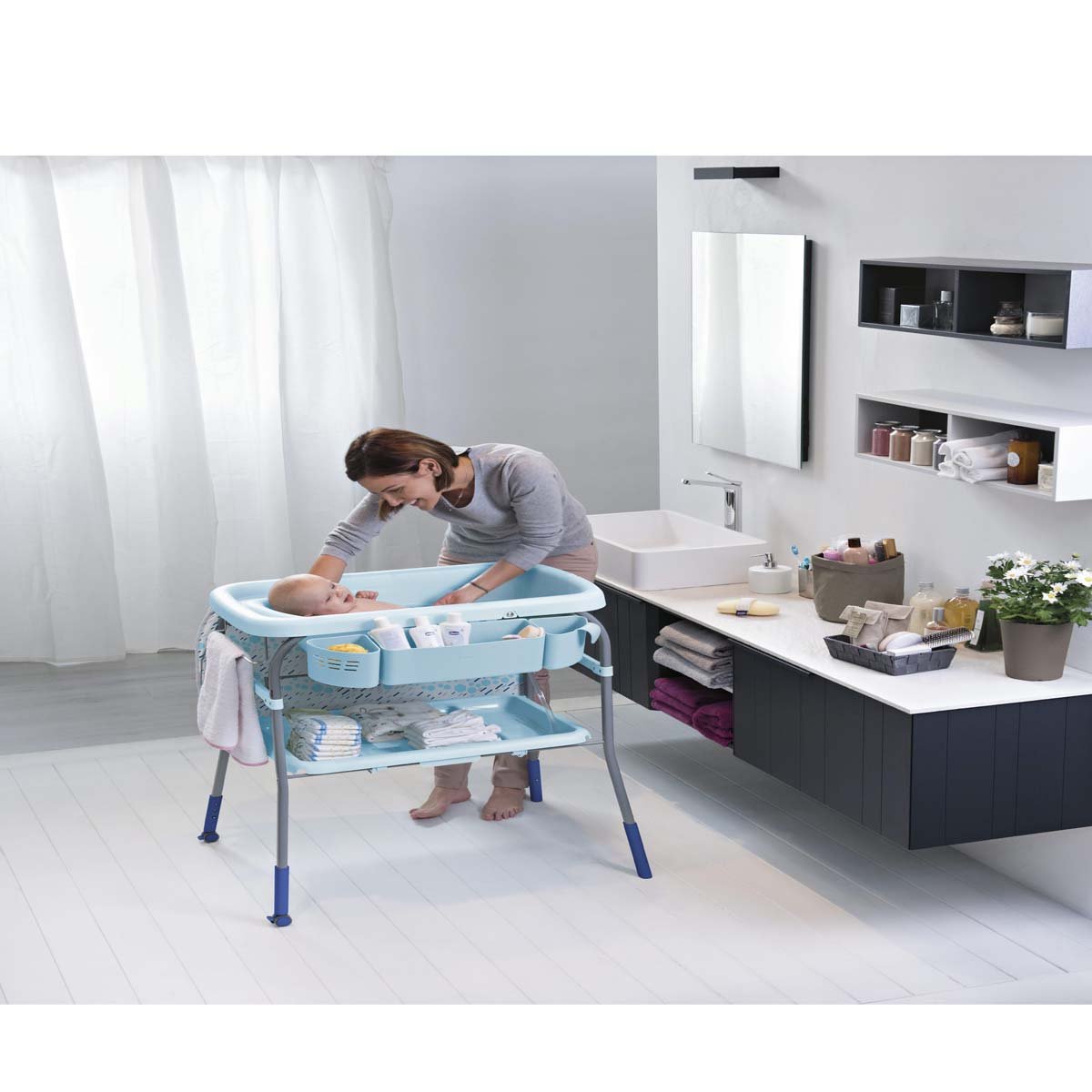 Bañera Azul para Bebé Cuddle & Bubble Ocean Chicco