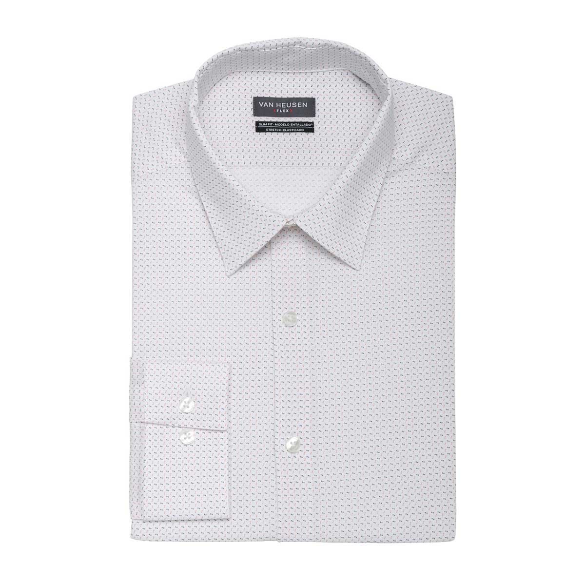 Camisa de Vestir para Caballero Van Heusen Slim Blanco Combinado