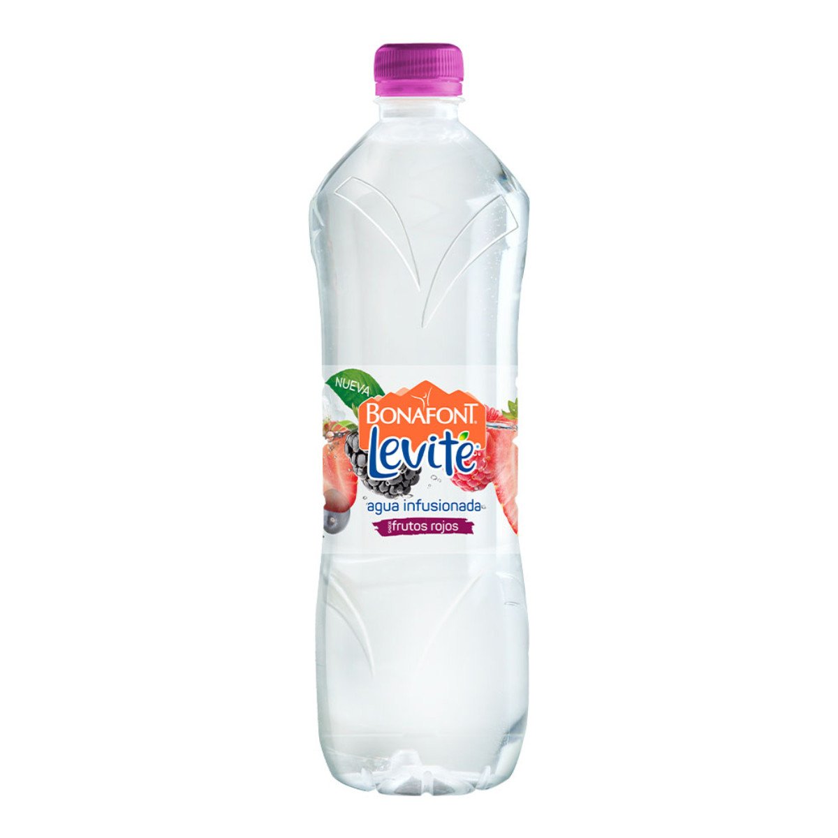 Agua Infusionada con Toque Sabor Frutos Rojos 1 L. Levité