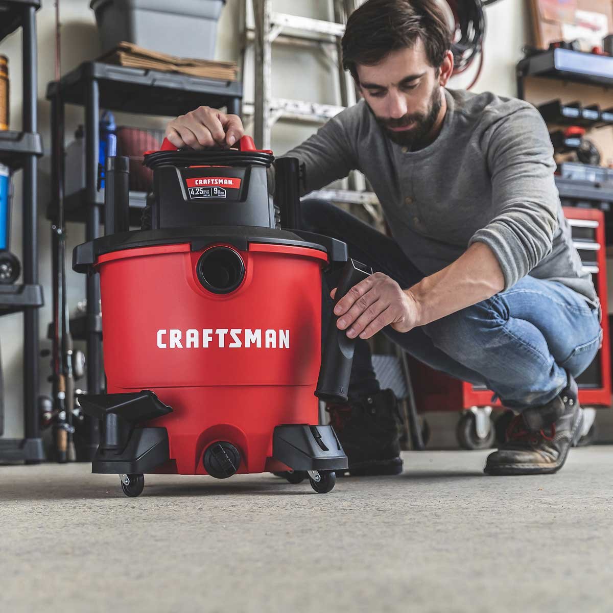 Aspiradora para Seco/ Mojado de 9 Galones y 4.25 Hp Craftsman