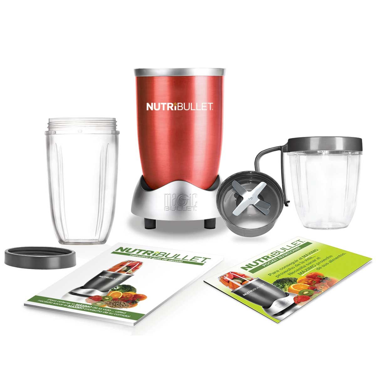 Licuadora Nutribullet Jarra Plástico Color Rojo