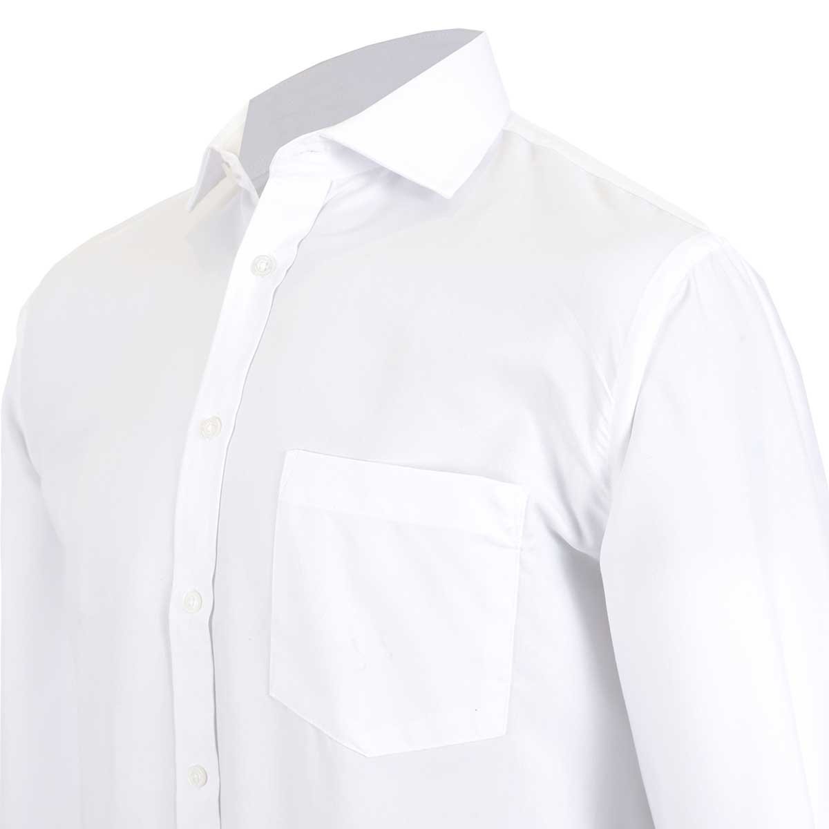 Camisa de Vestir Manga Larga Blanca para Hombre Vasarelli