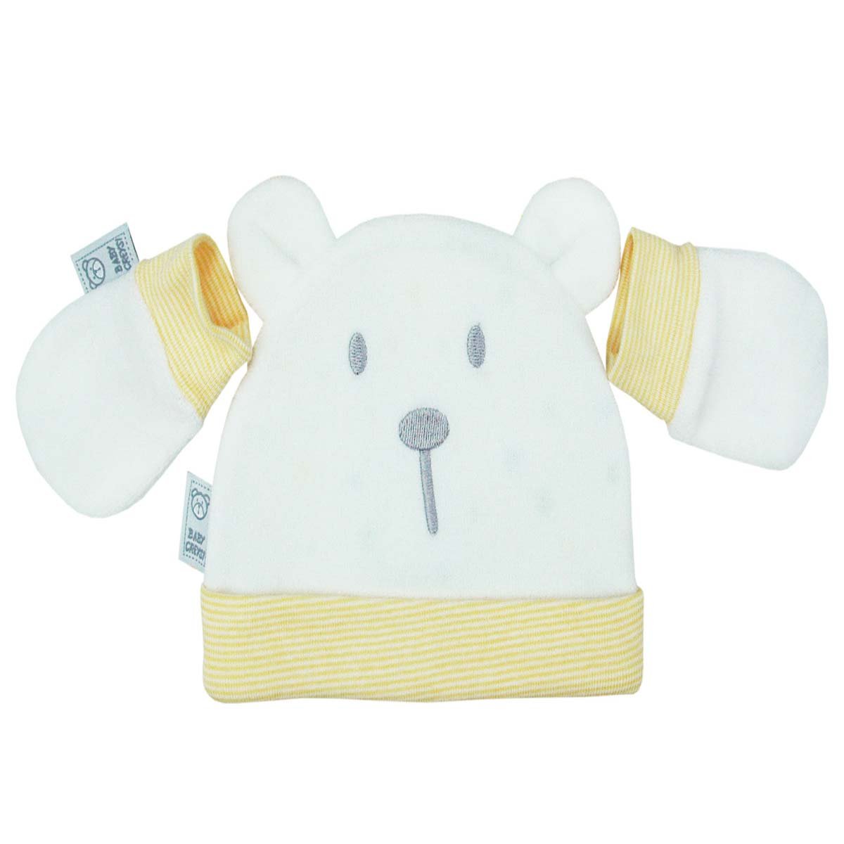 Set de Gorro Y Guantes Velour para Bebé Baby Creysi