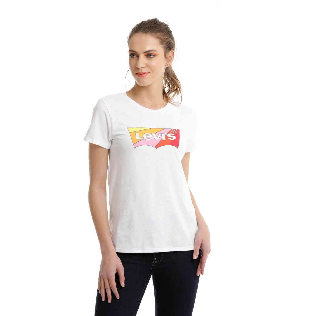 Playera Blanca Perfect Graphic Tee Levi's