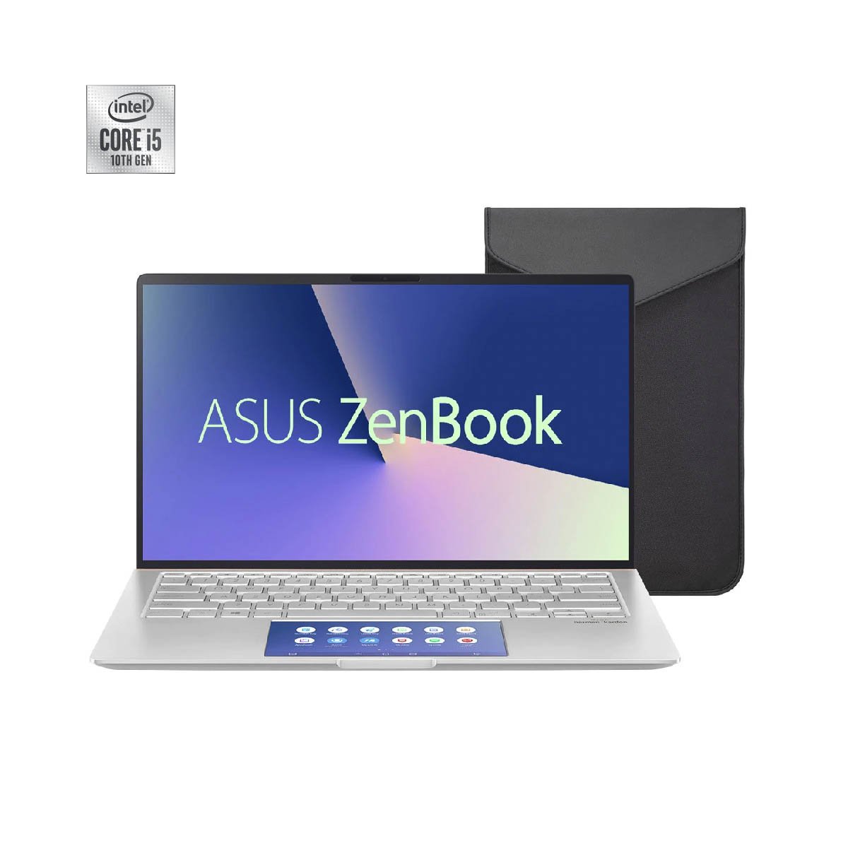 Laptop 14 Asus Zenbook Ux434fac A5318t Plata Funda Y Adaptador