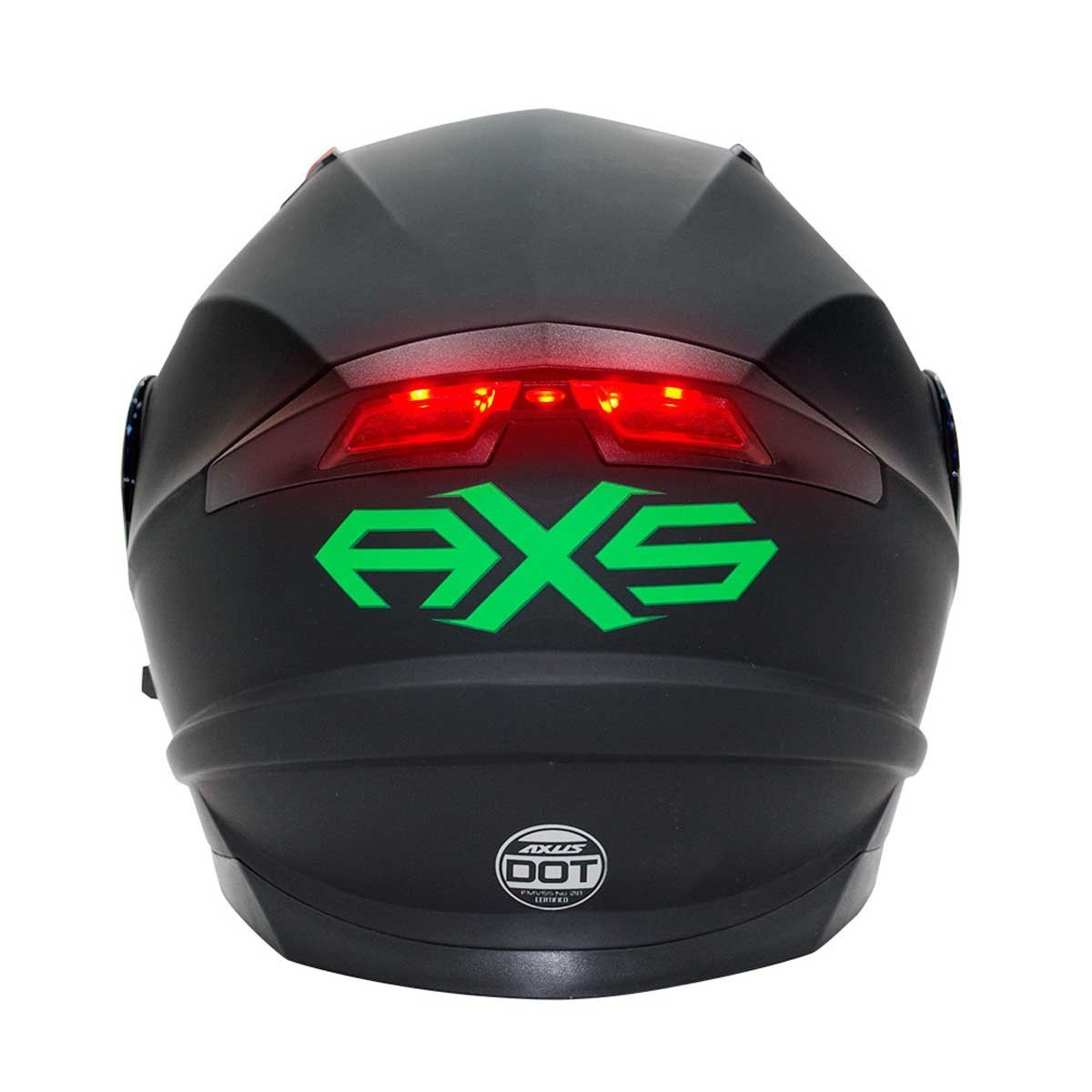 Casco Negro con Verde Evo-Tech L Axus