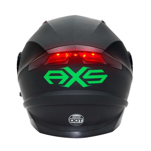 Casco Negro con Verde Evo-Tech Xl Axus