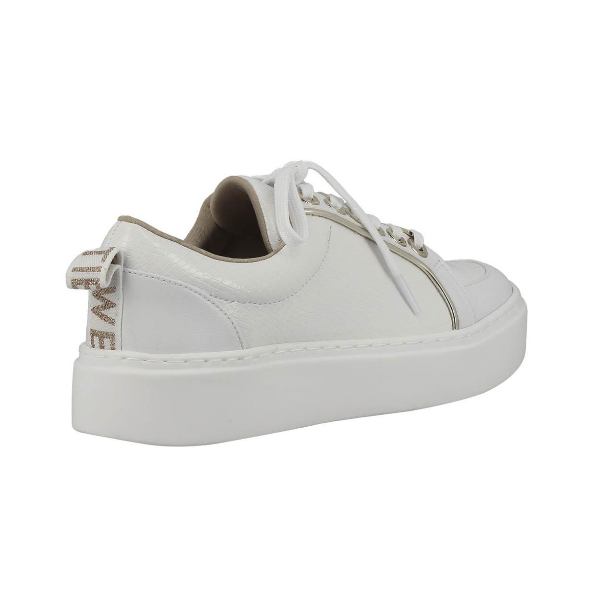 Tenis con Plataforma Y Material Sintético Color Blanco Westies