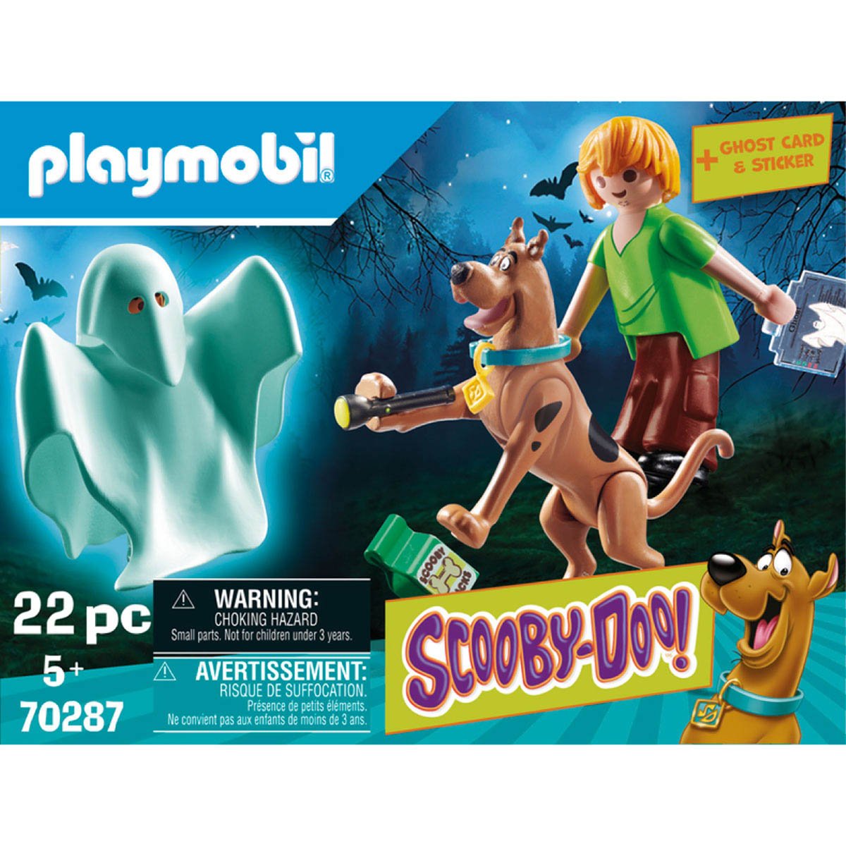 Scooby-Doo Scooby & Shaggy con Fantasma Playmobil