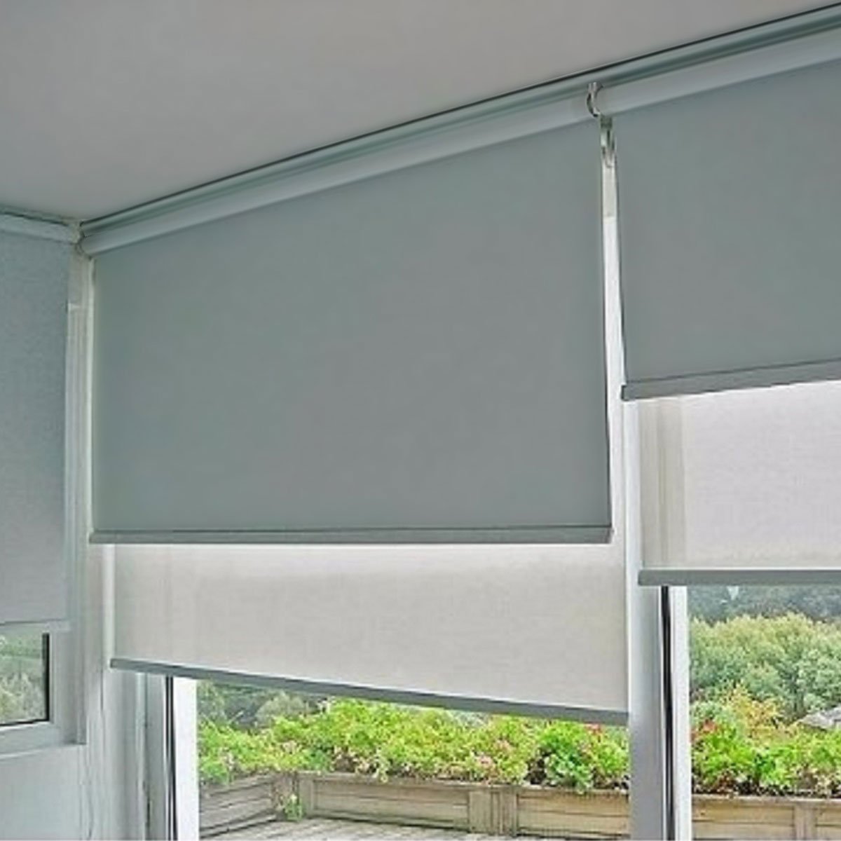 Persiana Enrollableblack Out Plastificado Gris 60X100 Fua