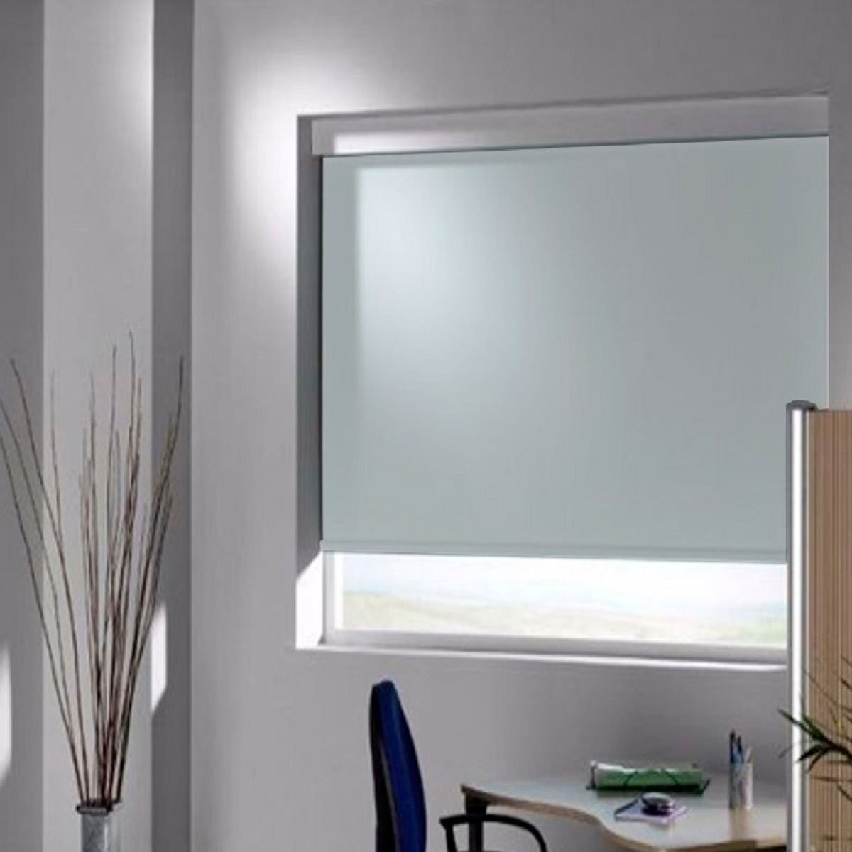 Persiana Enrollableblack Out Plastificado Gris 60X100 Fua