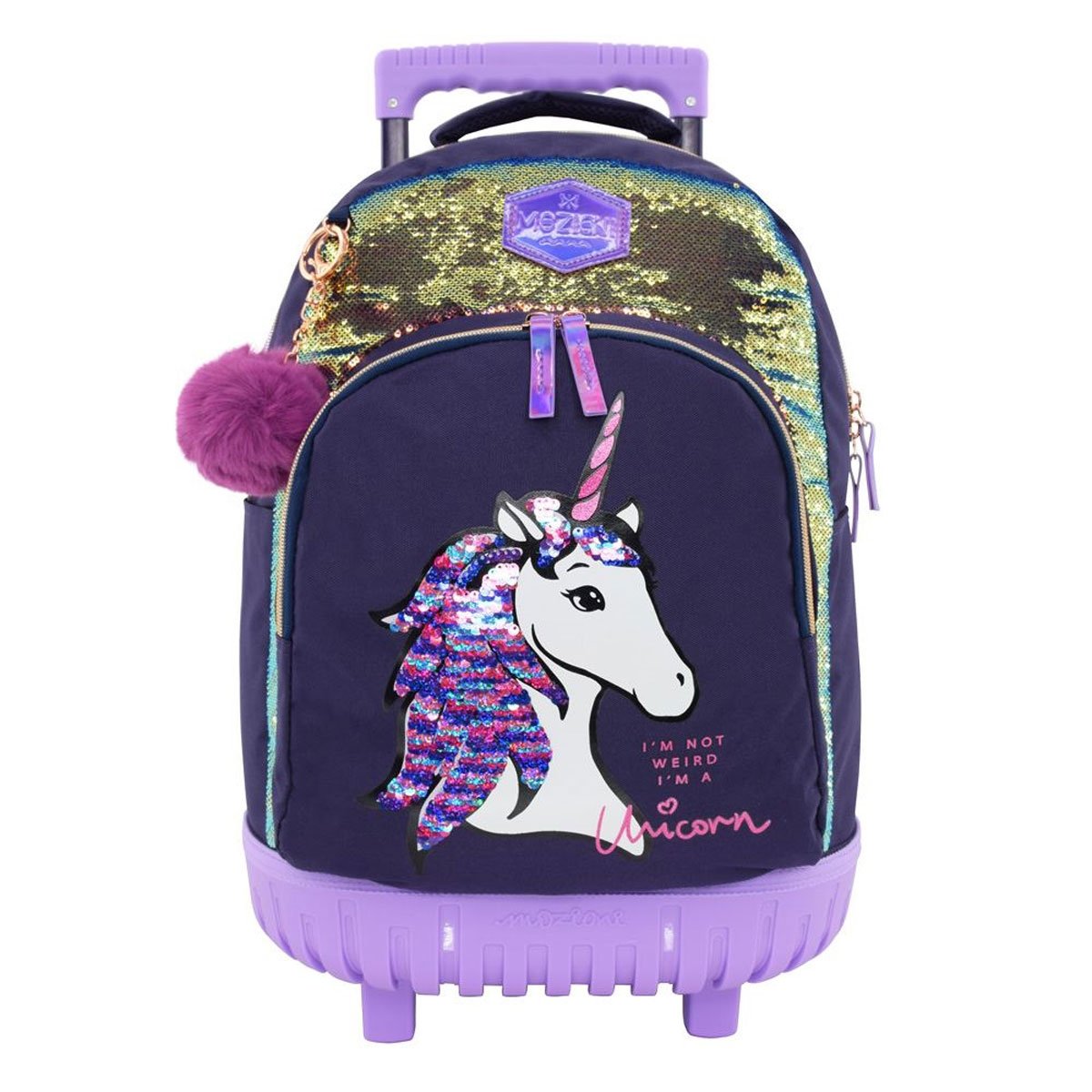Mochila Morado Fairy Unicorn con Ruedas Mozioni