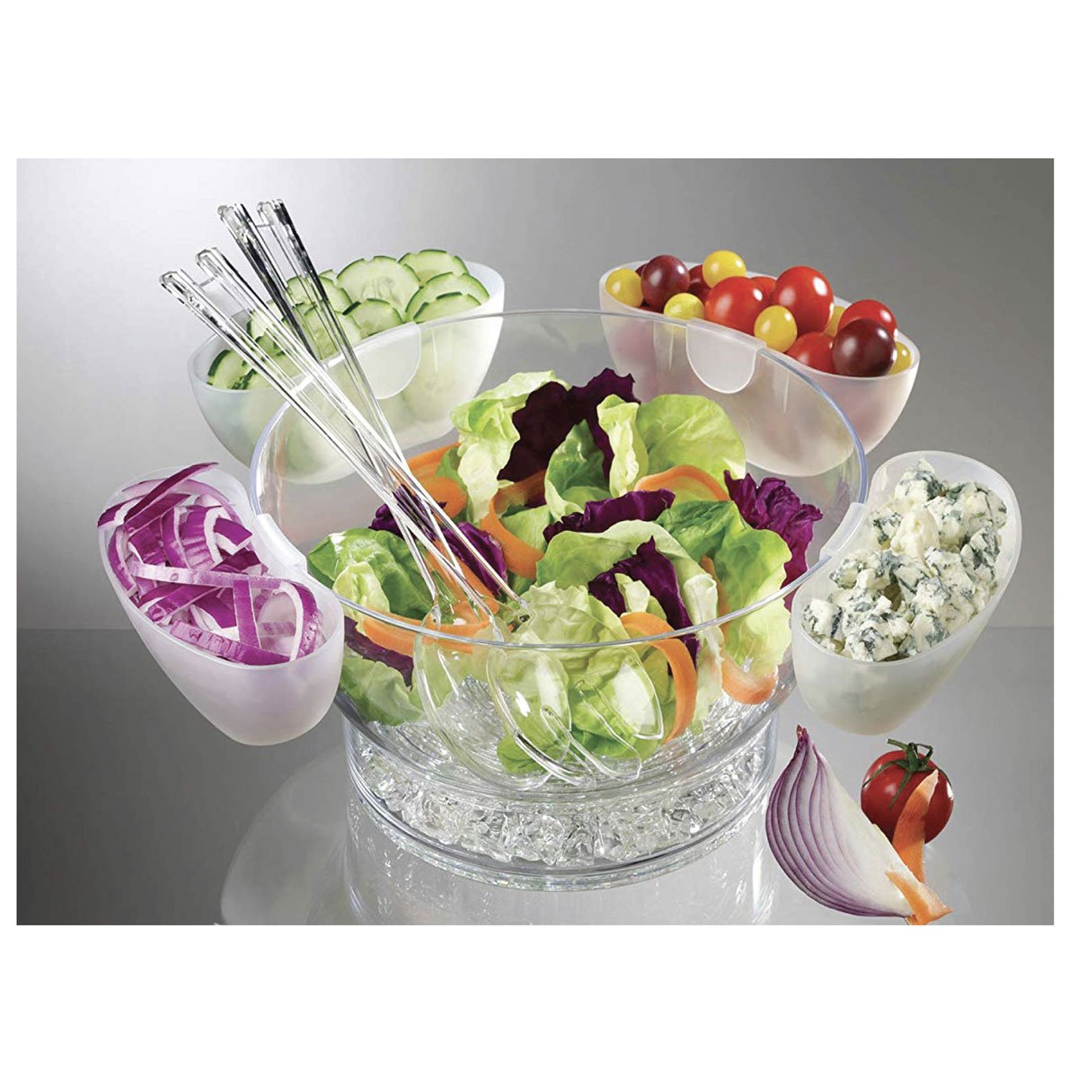 Bowl Circular de Acrílico Orbit  Y 2 Servicios Swissland