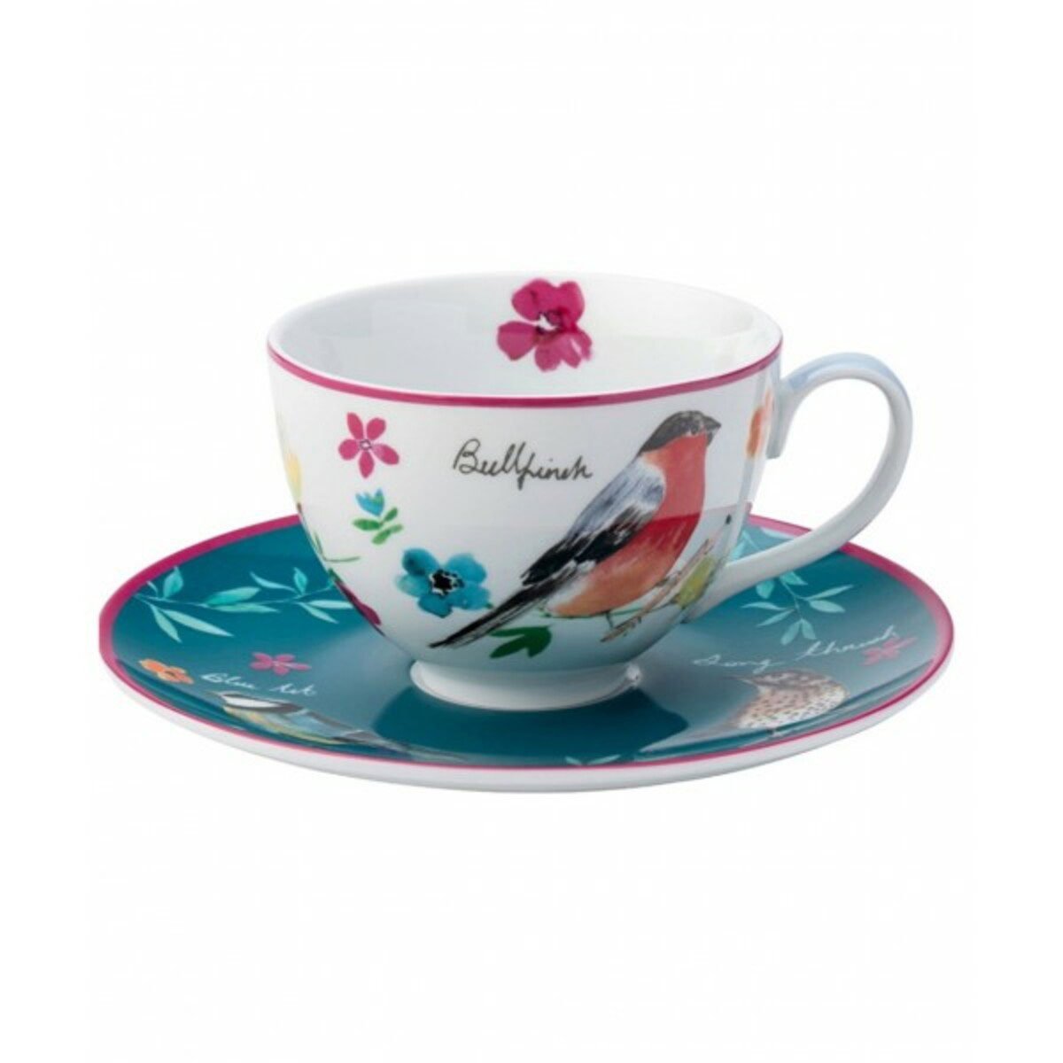 Taza Y Plato Aves English Tableware