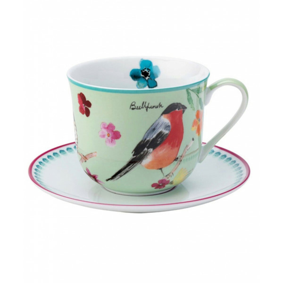 Taza Y Plato Aves English Tableware