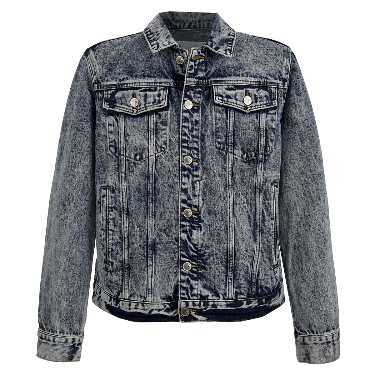 Chamarra Talla Plus de Mezclilla Fukka para Caballero