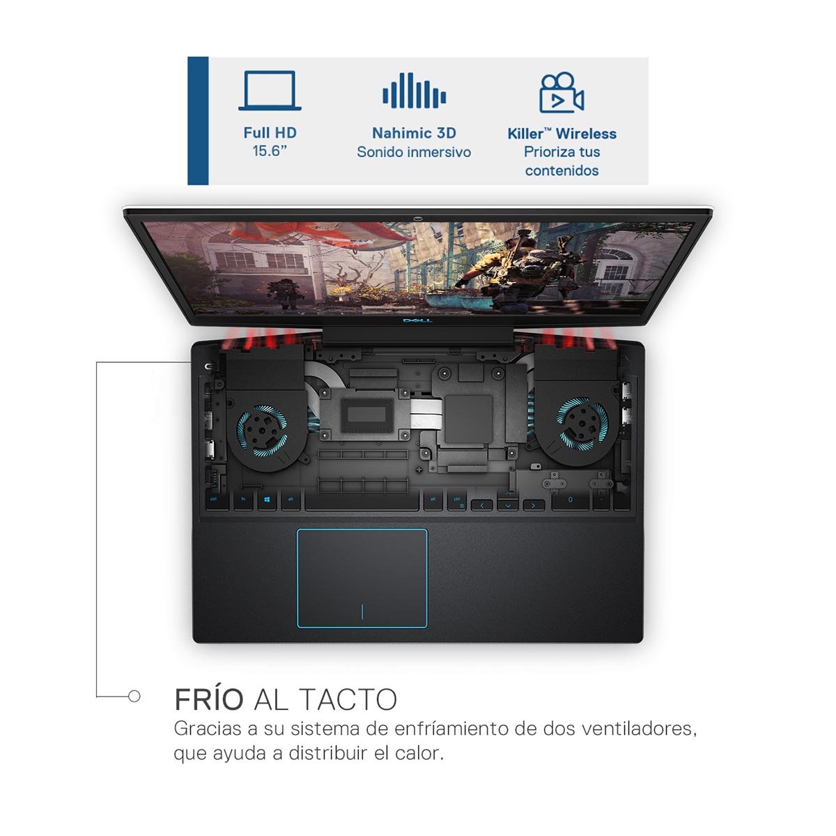 Laptop Blanca Dell Inspiron G3 15 3500