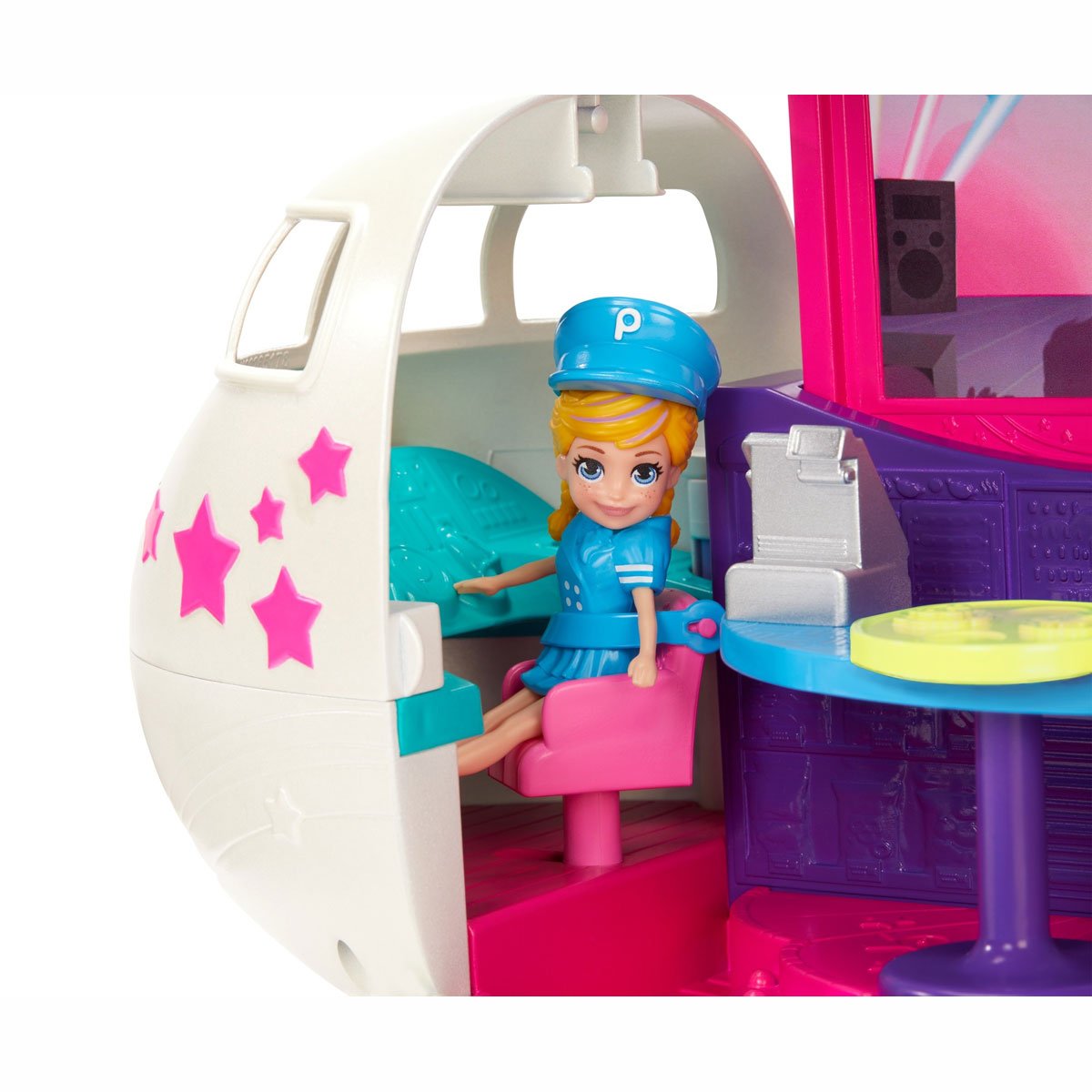 Polly Pocket Set de Juego el Jet Privado de Polly Mattel
