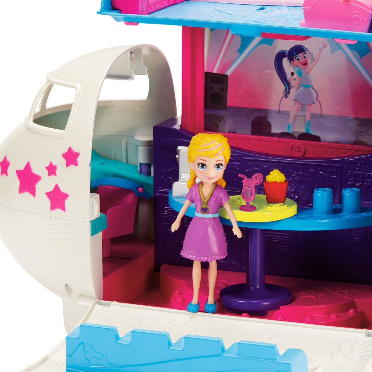 Polly Pocket Set de Juego el Jet Privado de Polly Mattel